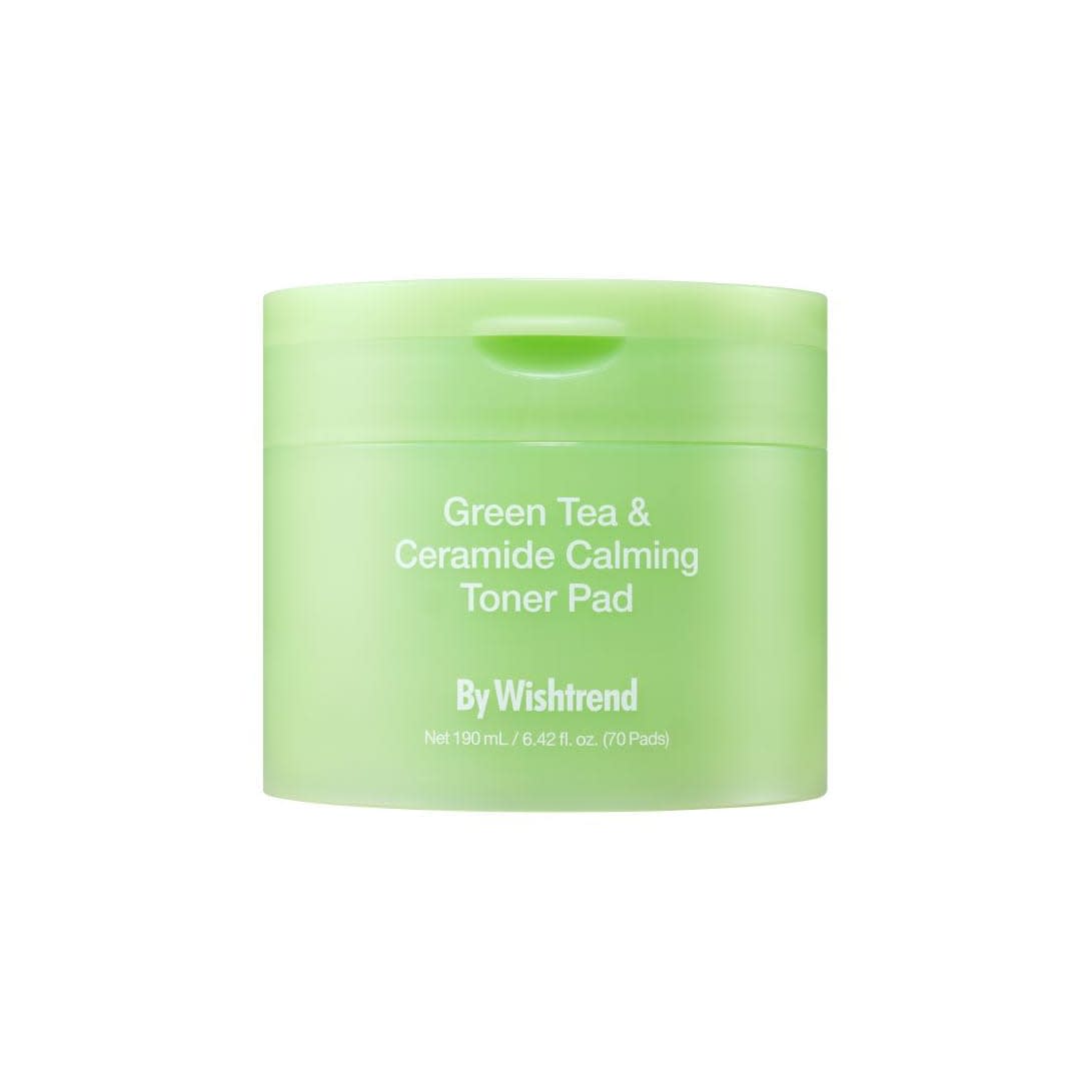 By Wishtrend Green Tea & Ceramide Calming Toner Pad 190 mL 70 Pads
