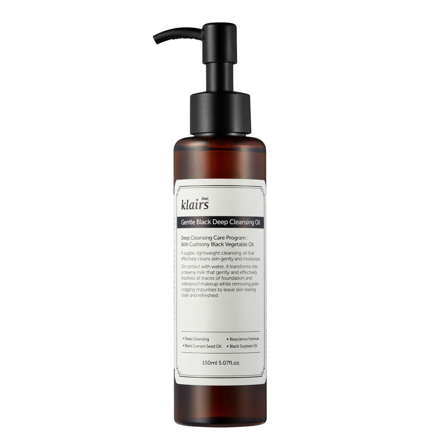 Klairs Gentle Black Deep Cleansing Oil 150 ml