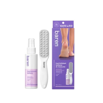 BAREN Foot Exfoliant Softener At Home Kit (Foot Exfoliant Softener 100ml + Slim Foot File)