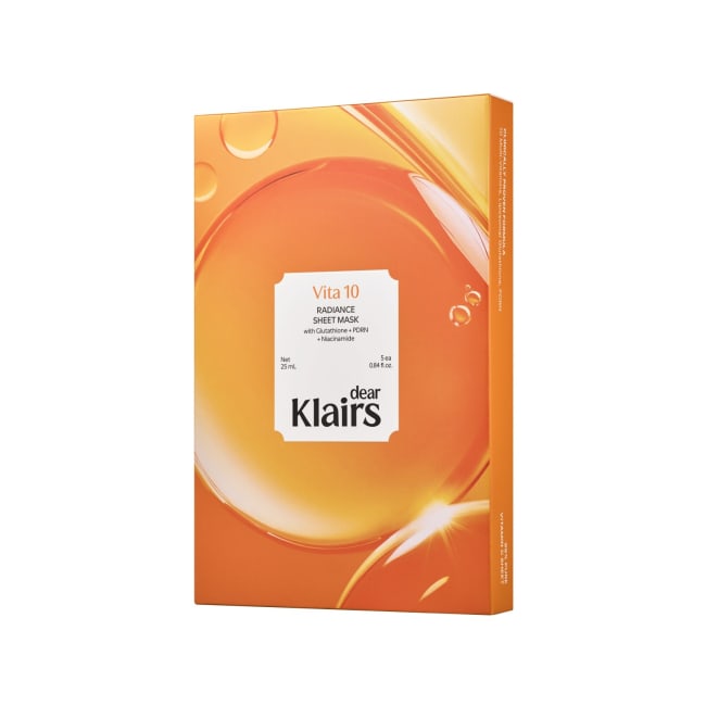Klairs Vita 10 Radiance Sheet Mask 25 mL * 5