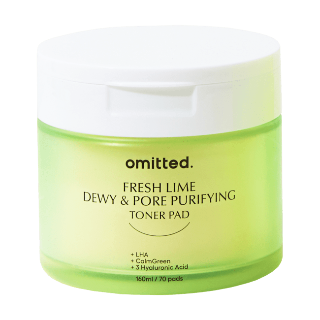 Omitted Fresh Lime Dewy & Pore Purifying Toner Pad