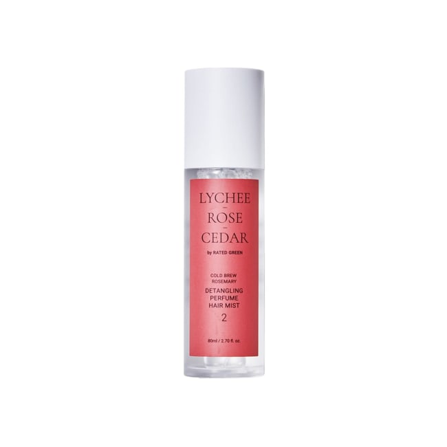 Rated Green Detangling Perfume Hair Mist 2 - Lychee-Rose-Cedar