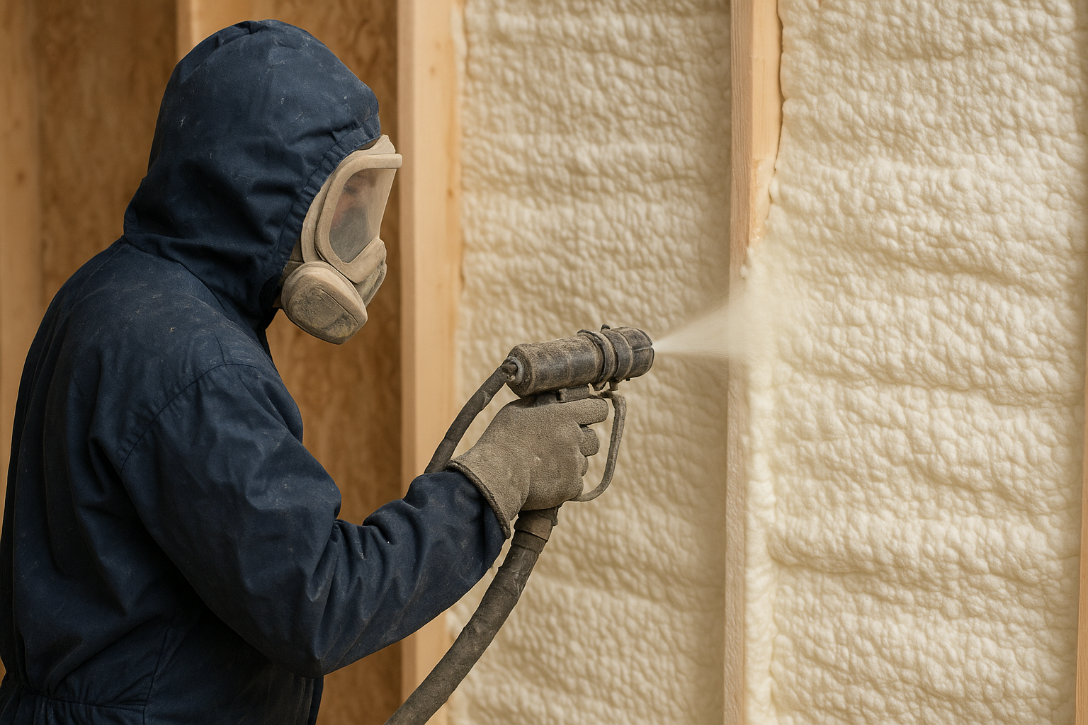 บริการพ่น PU FOAM ใต้หลังคา