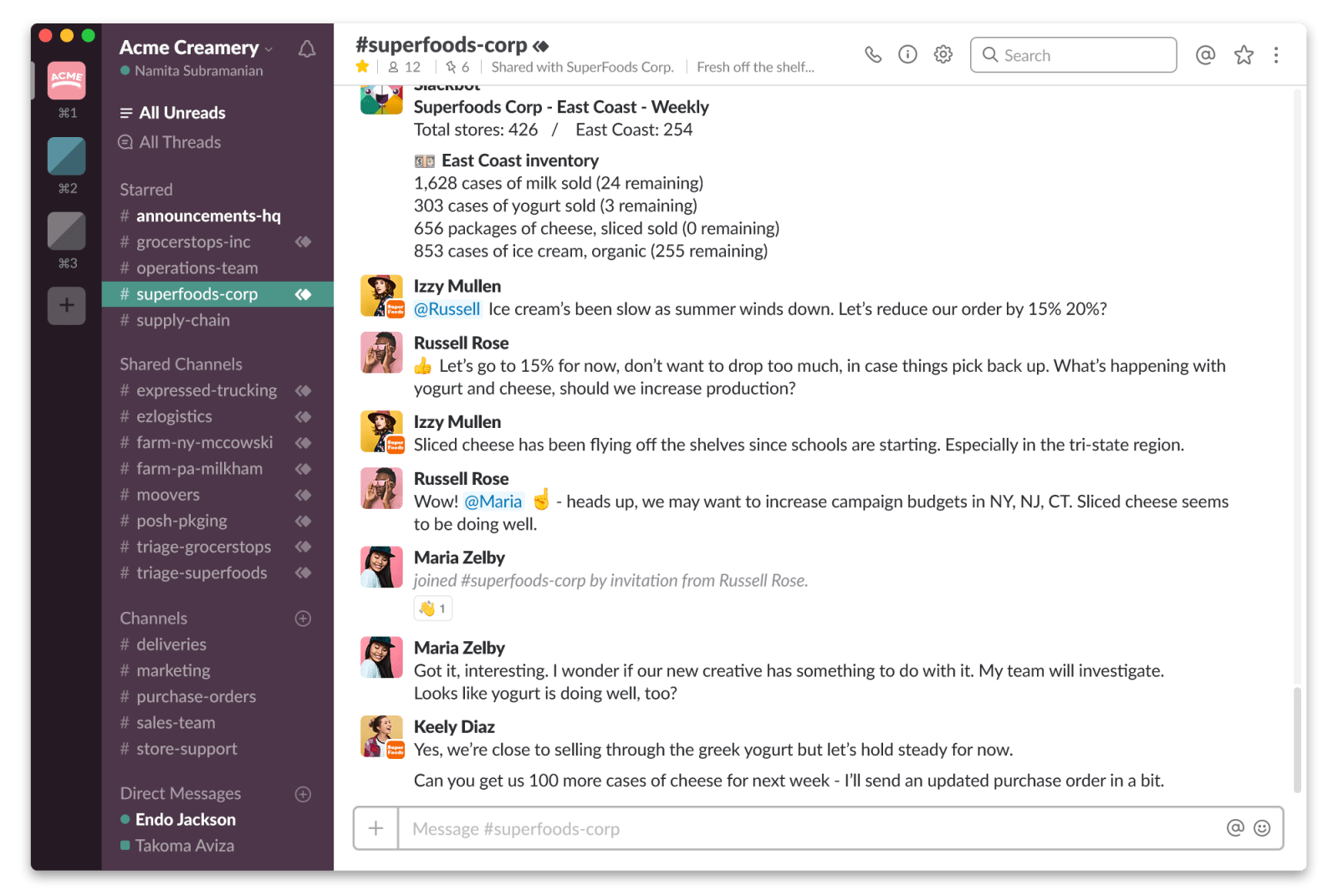 are slack workspaces private