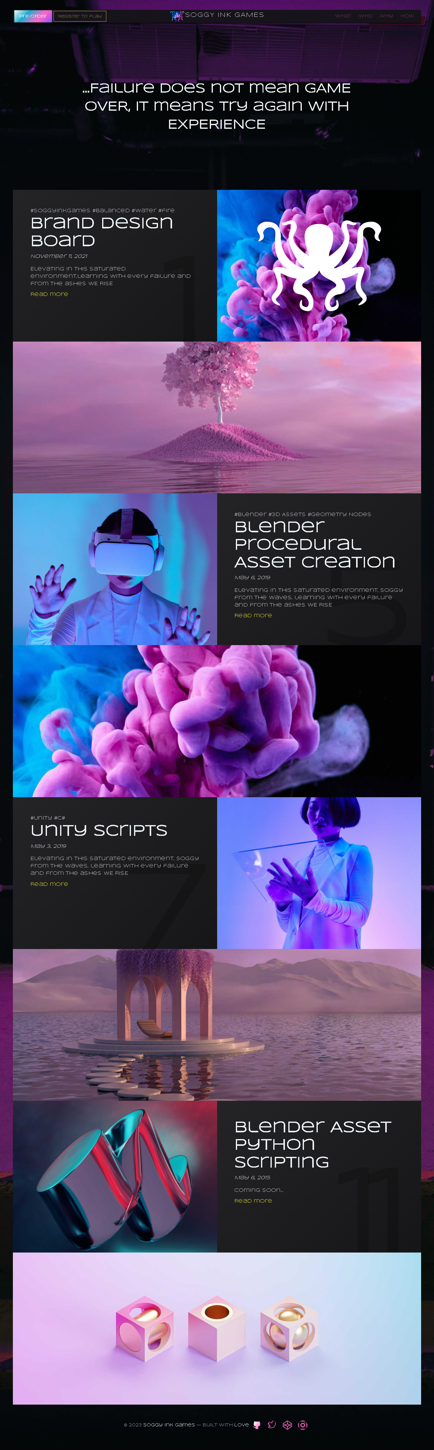 full screenshot of website in desktop view