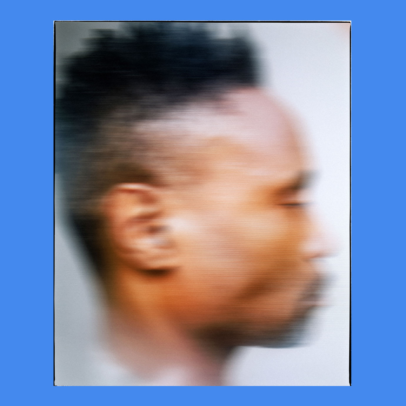 A man in profile.
