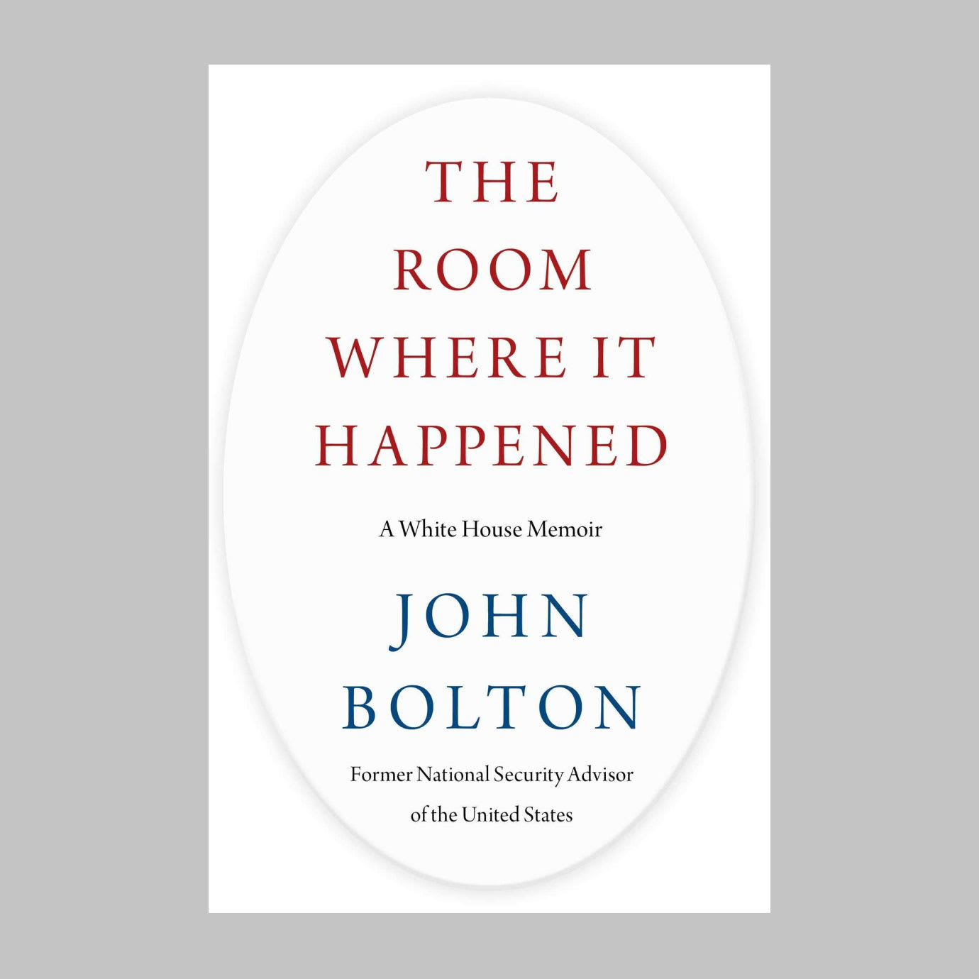 A book cover on a grey background.
