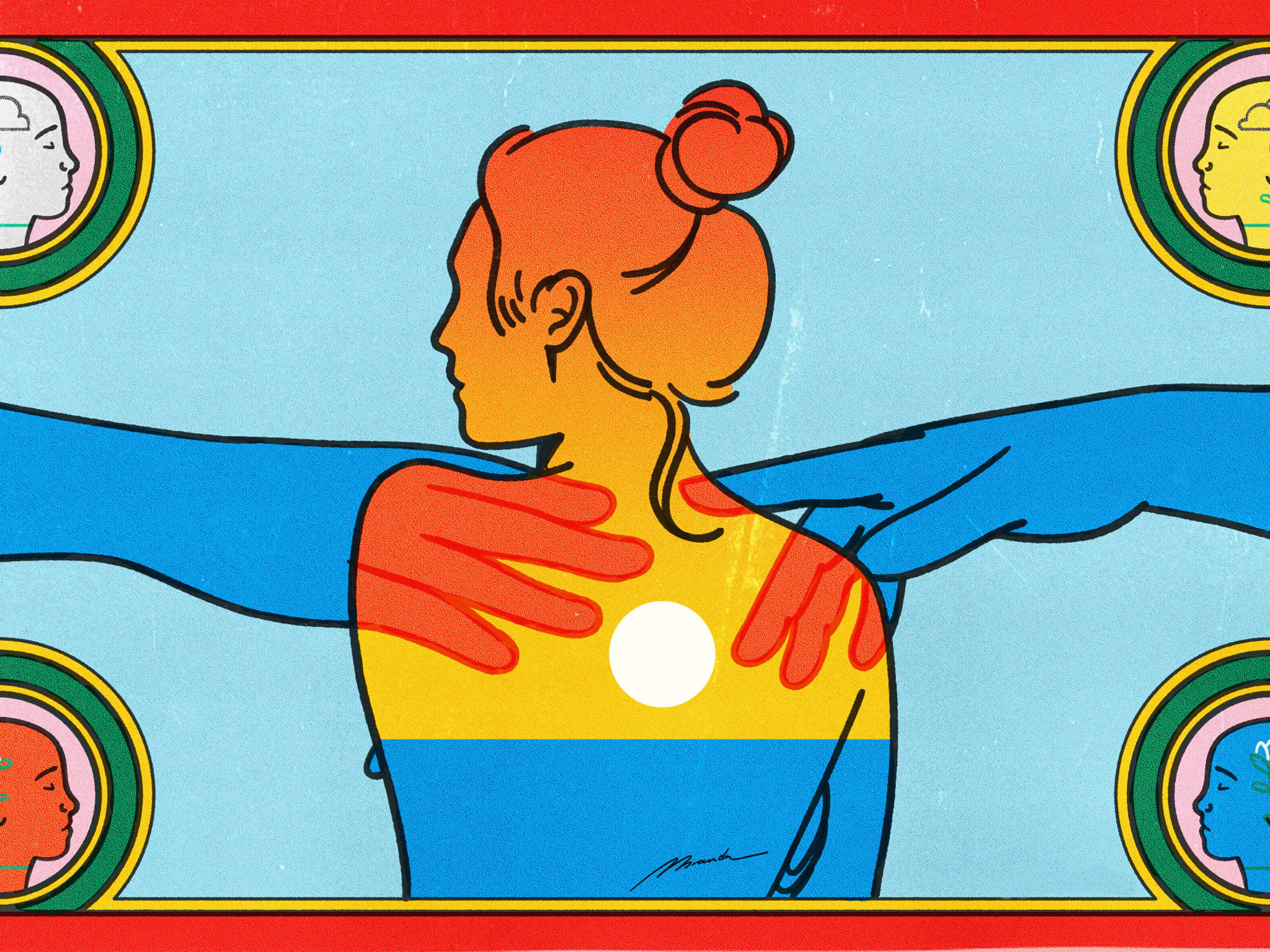 A colourful illustration.
