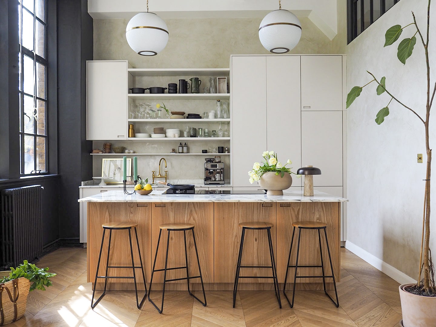 A kitchen.