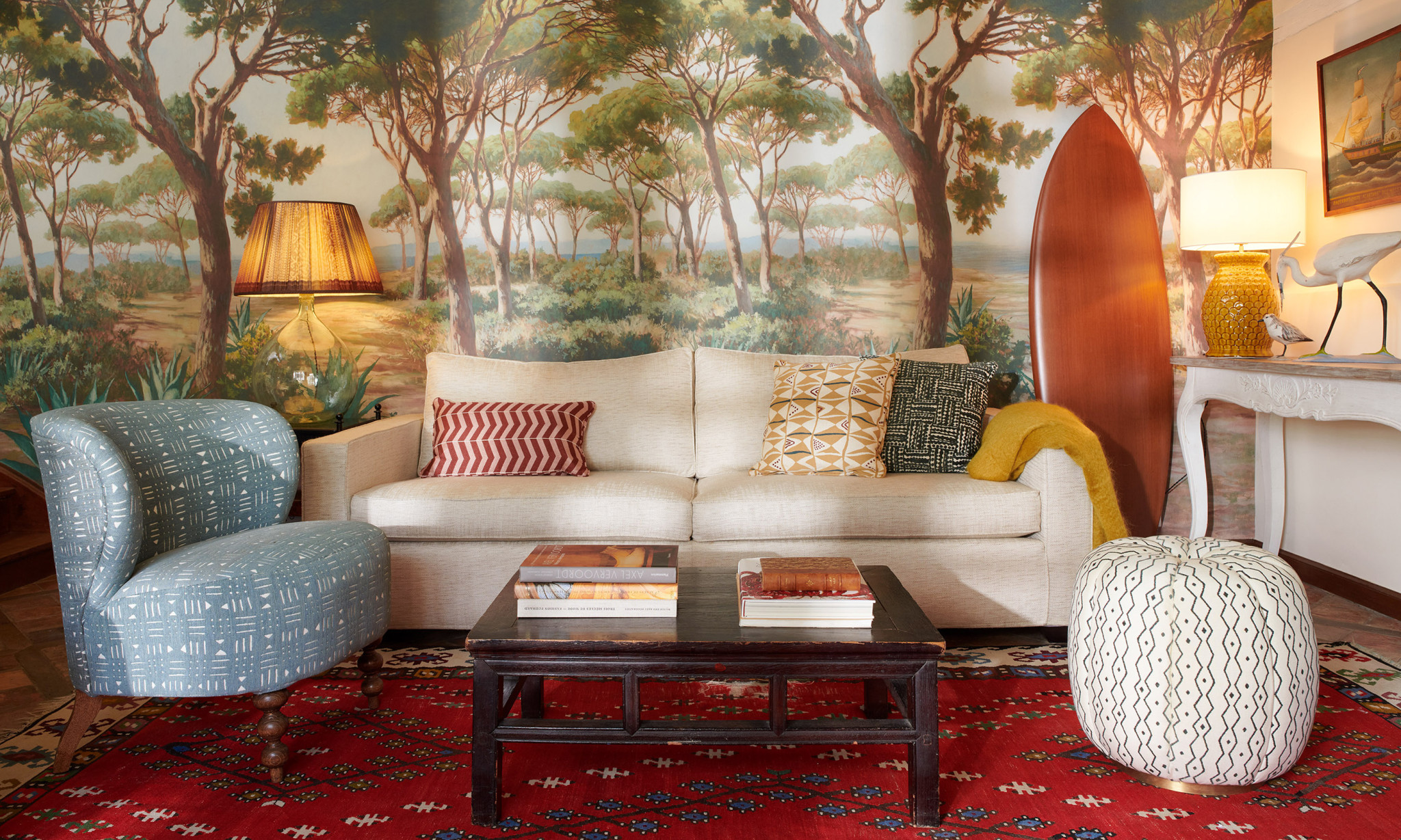 A living room.