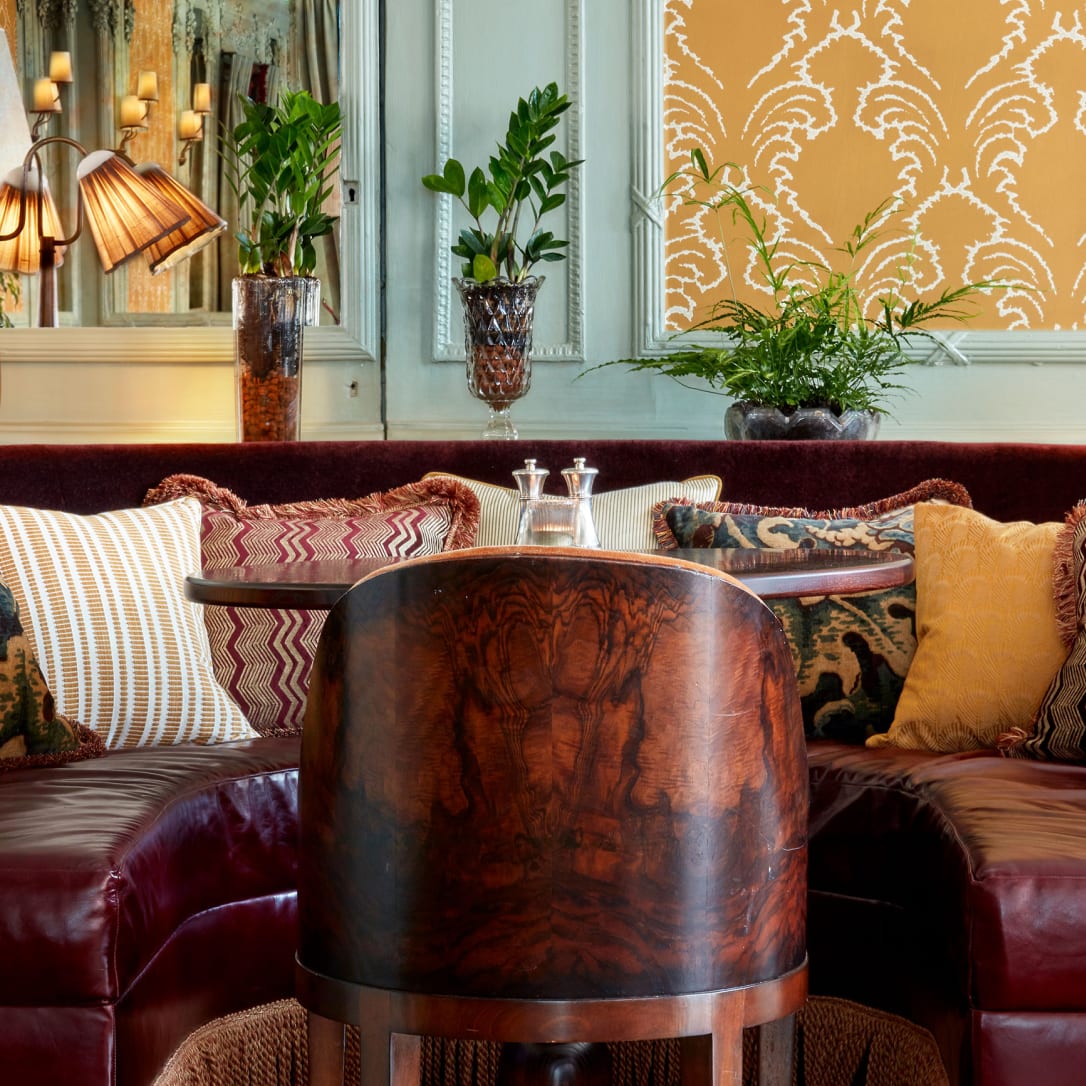 A seating booth.