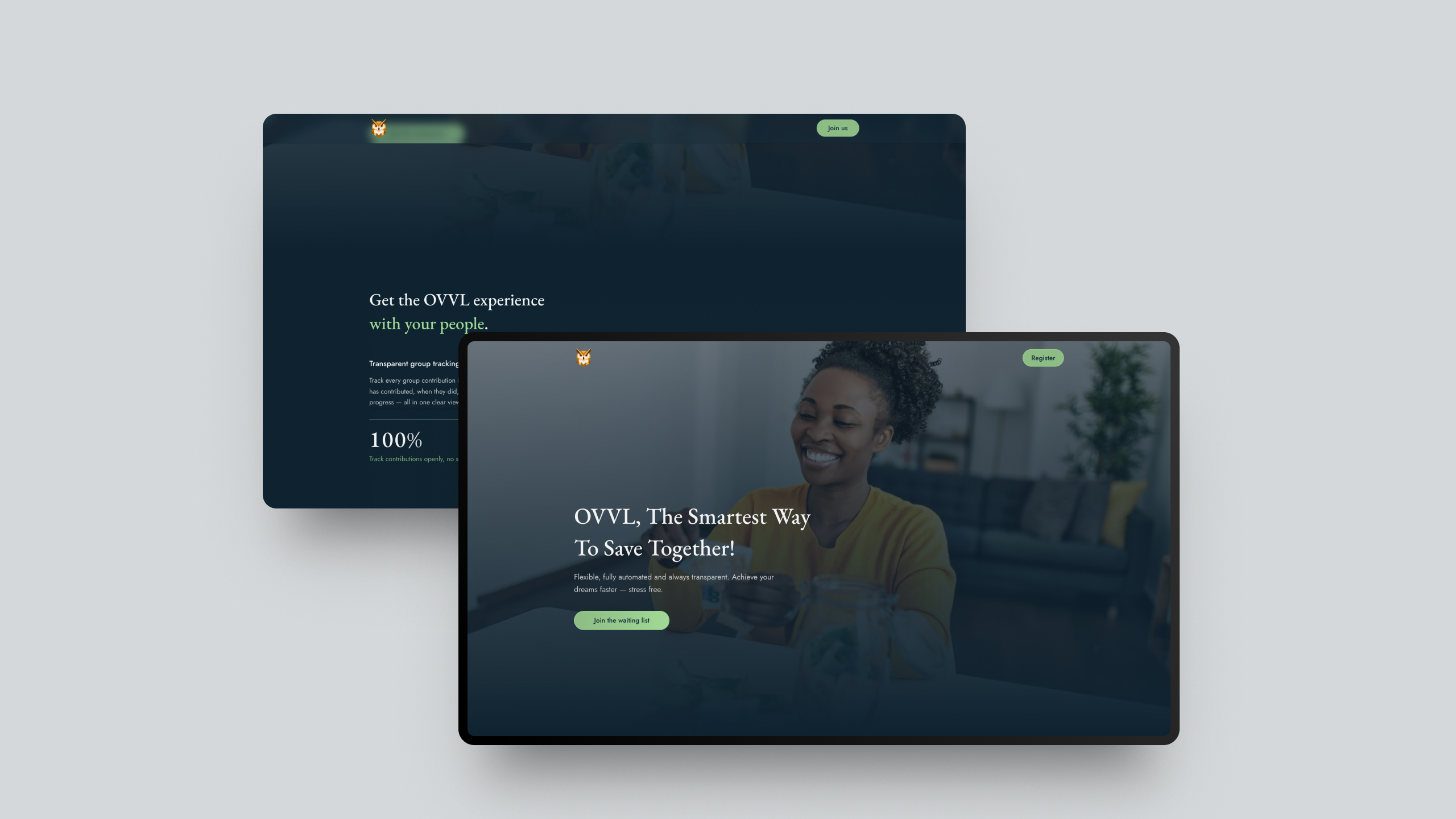 OVVL Savings App platform preview