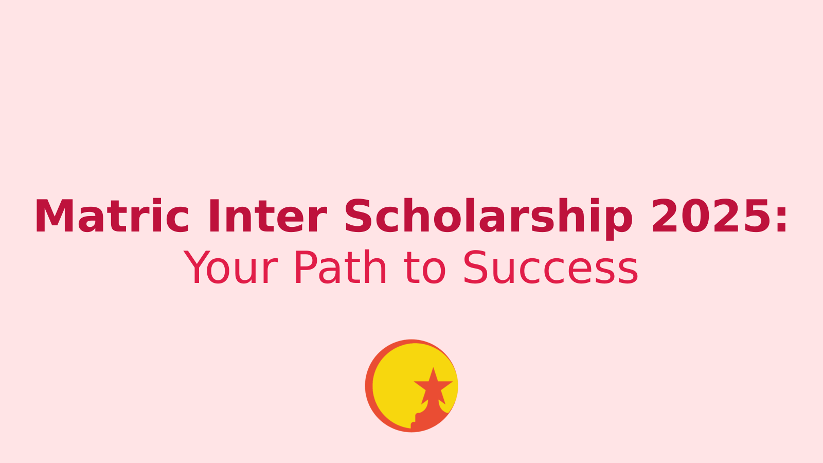Matric Inter Scholarship 2025: Your Gateway to Higher Education