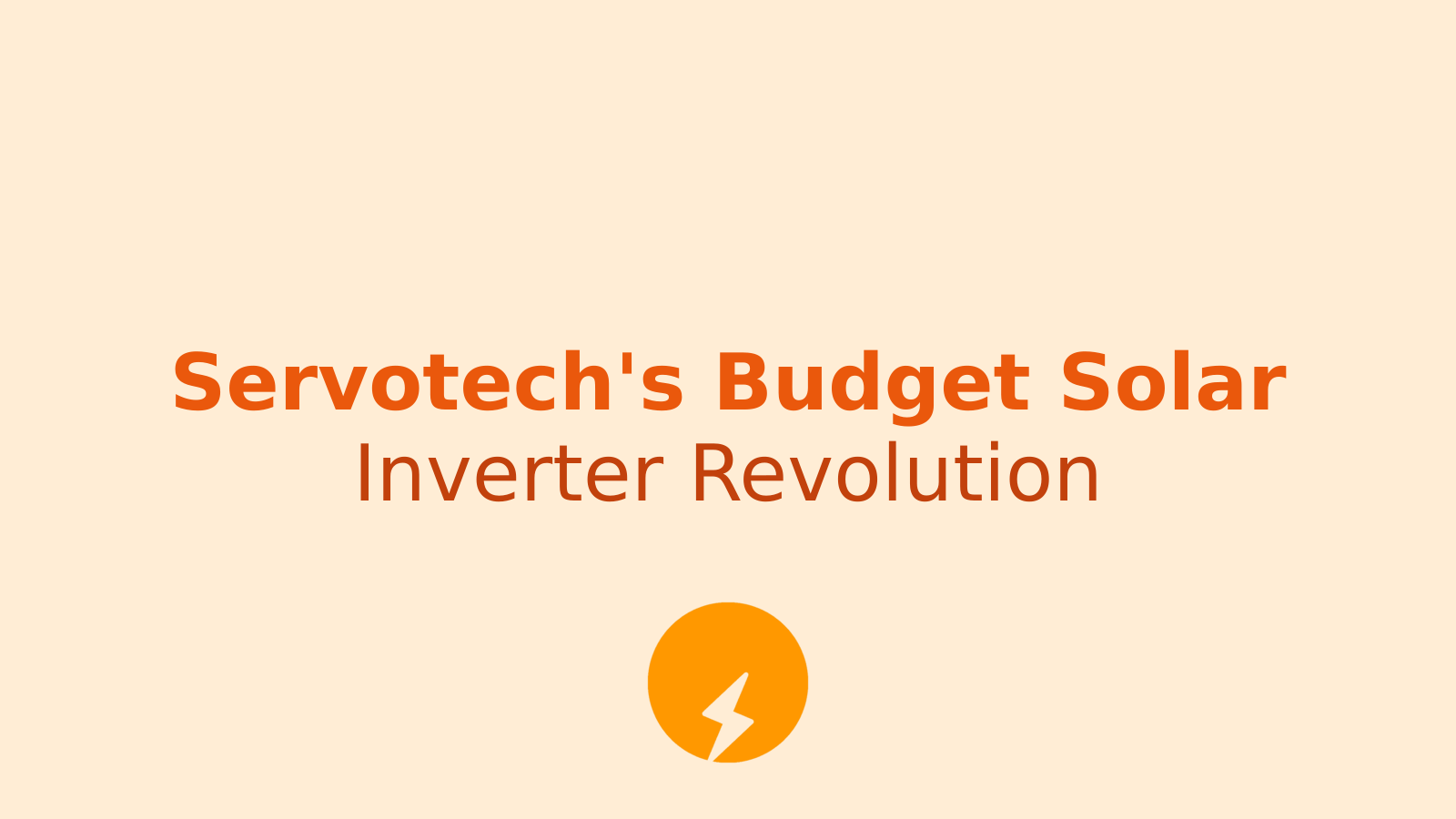 Servotech's New Budget-Friendly Hybrid Solar Inverter: What You Need to Know