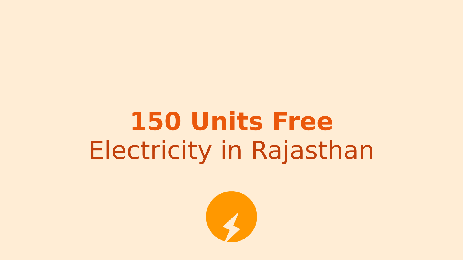 Rajasthan's 150 Units Free Electricity Scheme: How to Register and Qualify