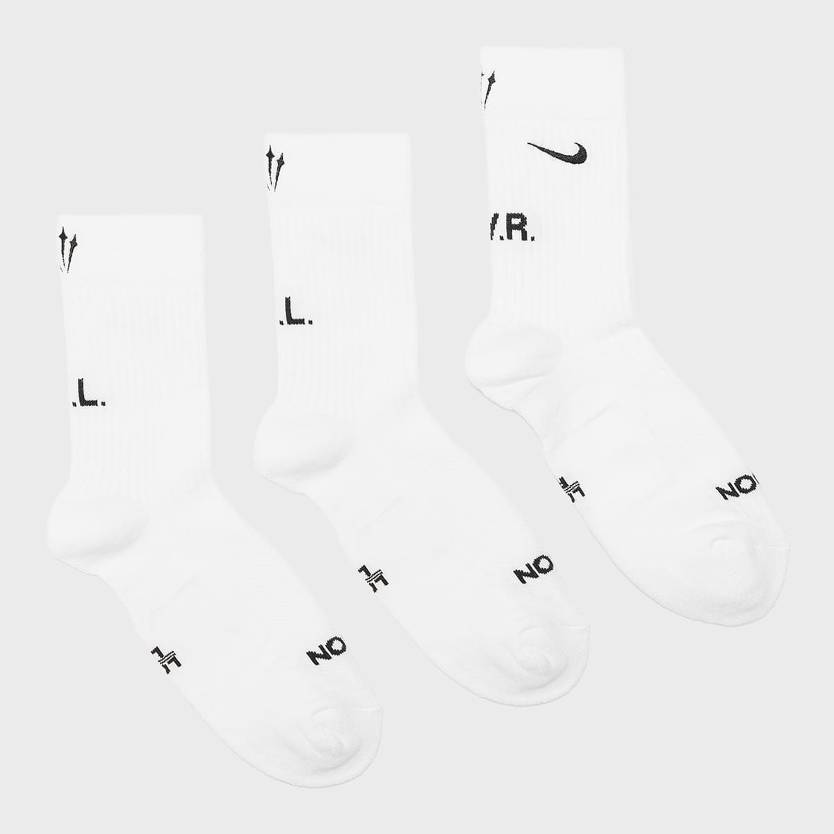 Nike x NOCTA Crew Pack of 3 Socks White — foto 2