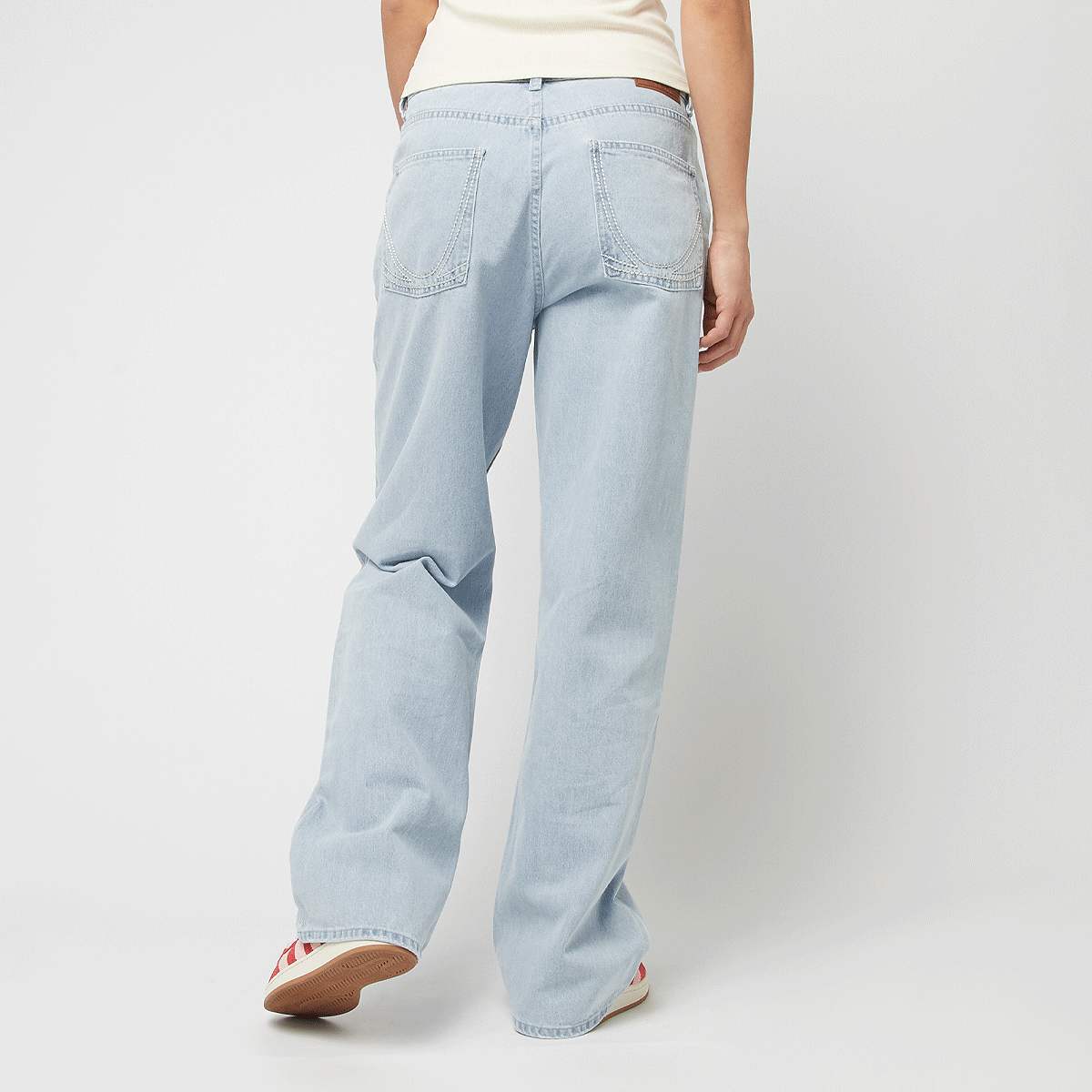 Karl Kani Signature K Straight Leg Denim Women Broeken blauw Kleding