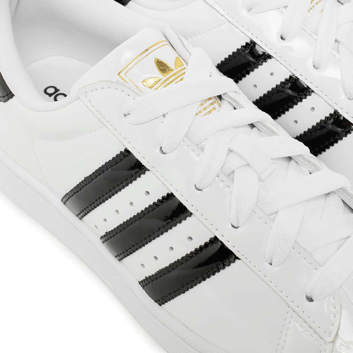 adidas Superstar II Cloud White Core Black Gold Metallic (Women's) — foto 6