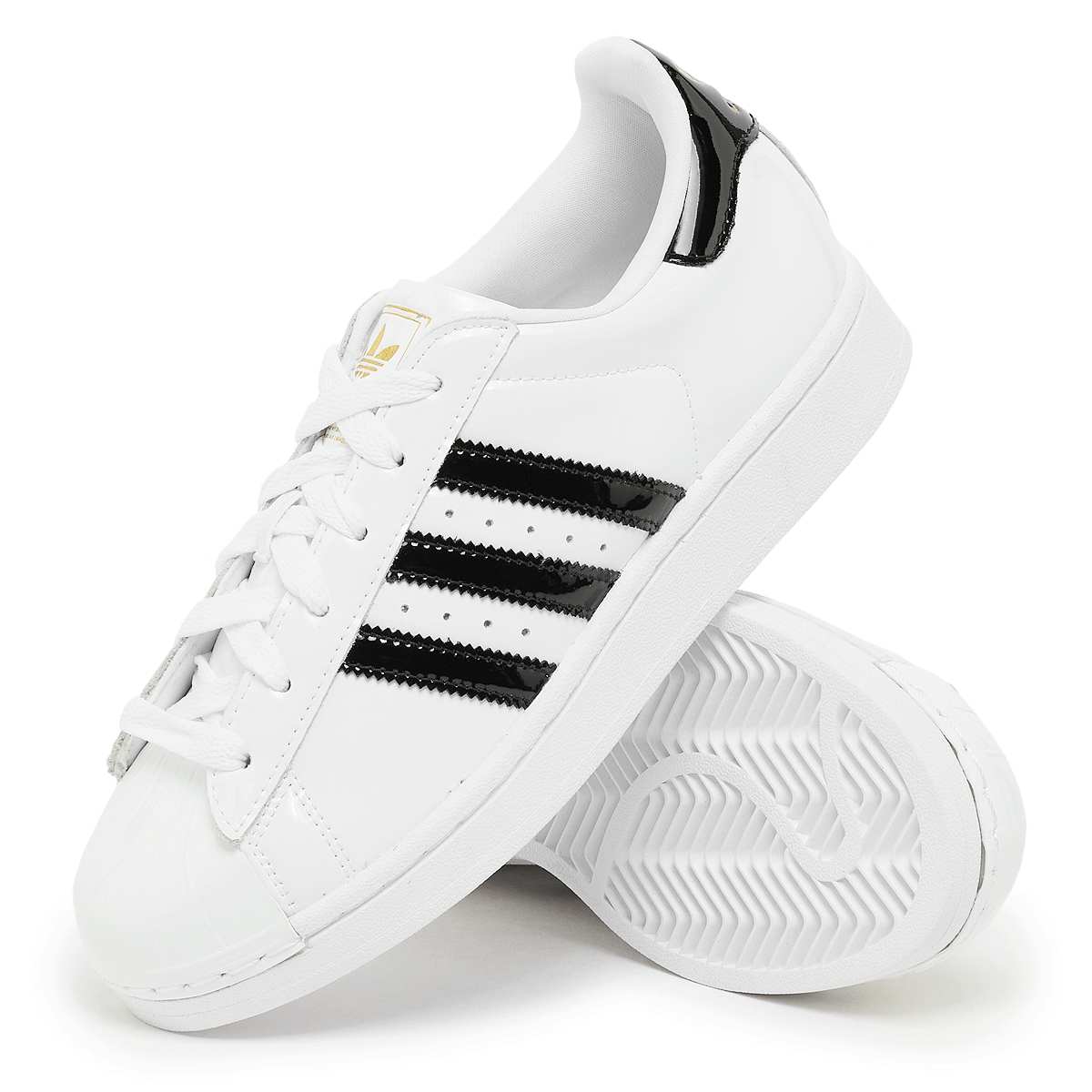 adidas Superstar II Cloud White Core Black Gold Metallic (Women's) — foto 7