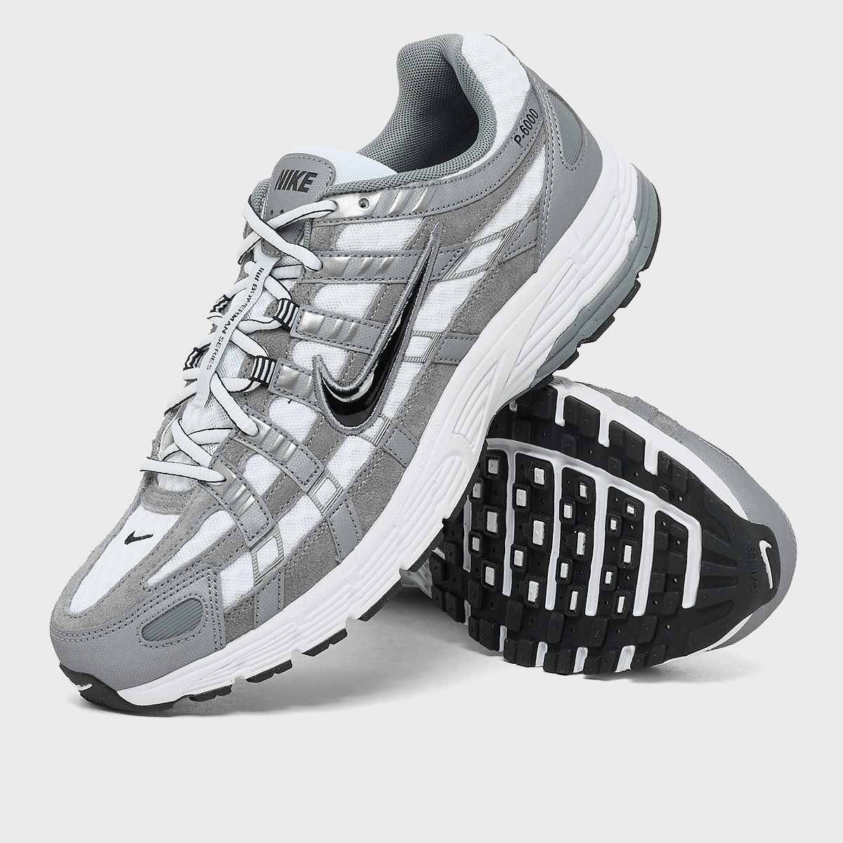 Nike P-6000 White Metallic Cool Grey Black — foto 7
