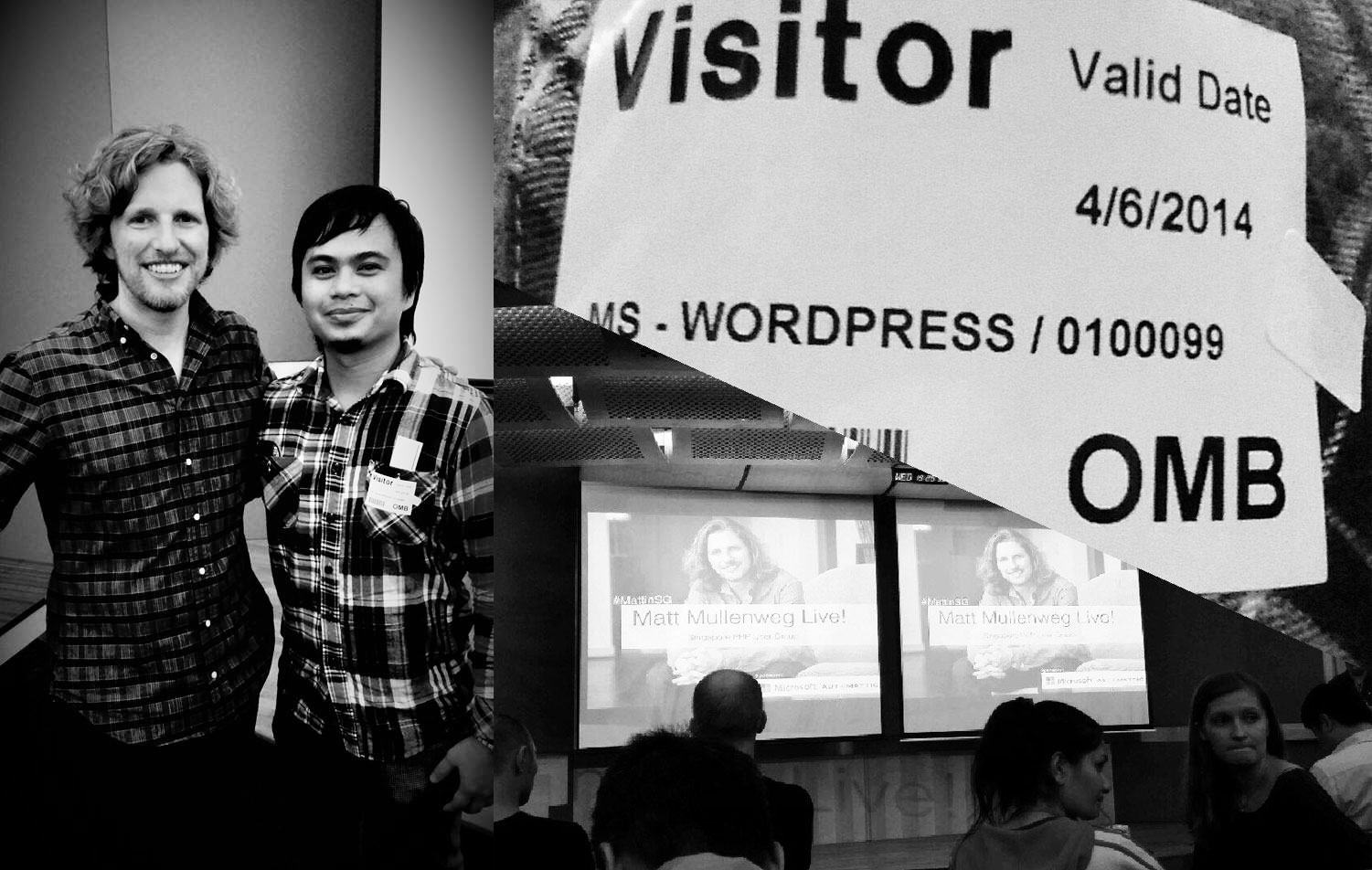 With Matt Mullenweg WordPress Live Singapore 2014