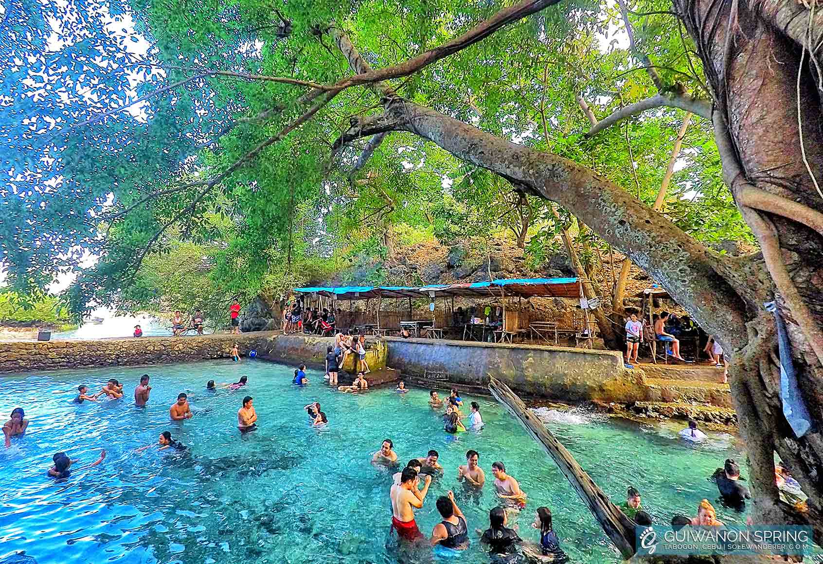 Tourists Enjoying the Ice-Cold Water