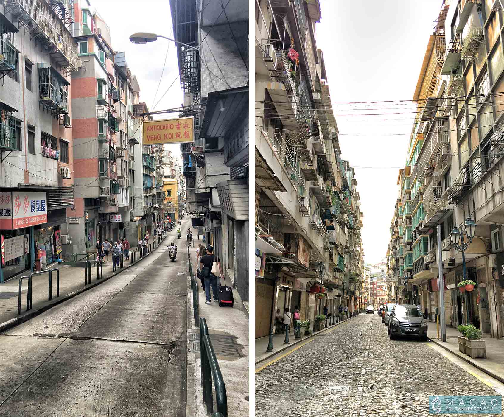 Streets Outside AirBnb Hostel Macao
