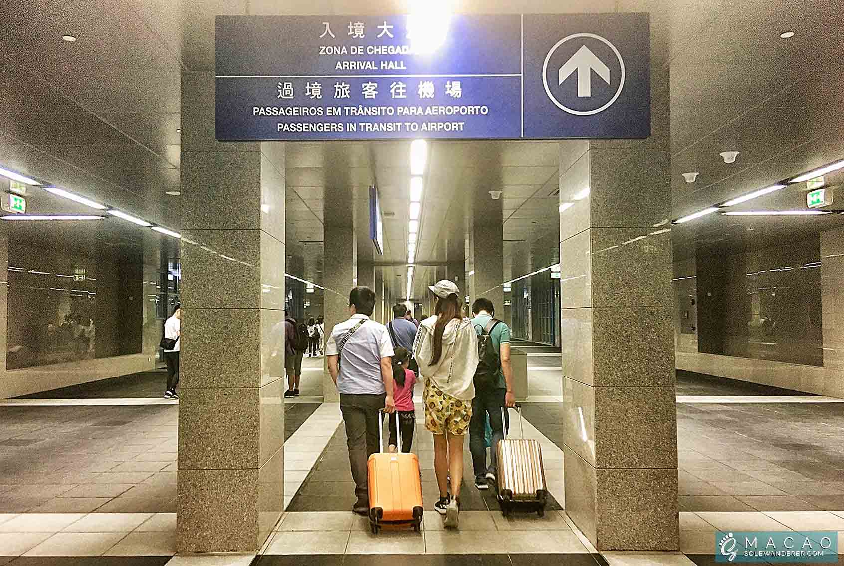 Tapia Ferry Terminal Arrival Hall Macao