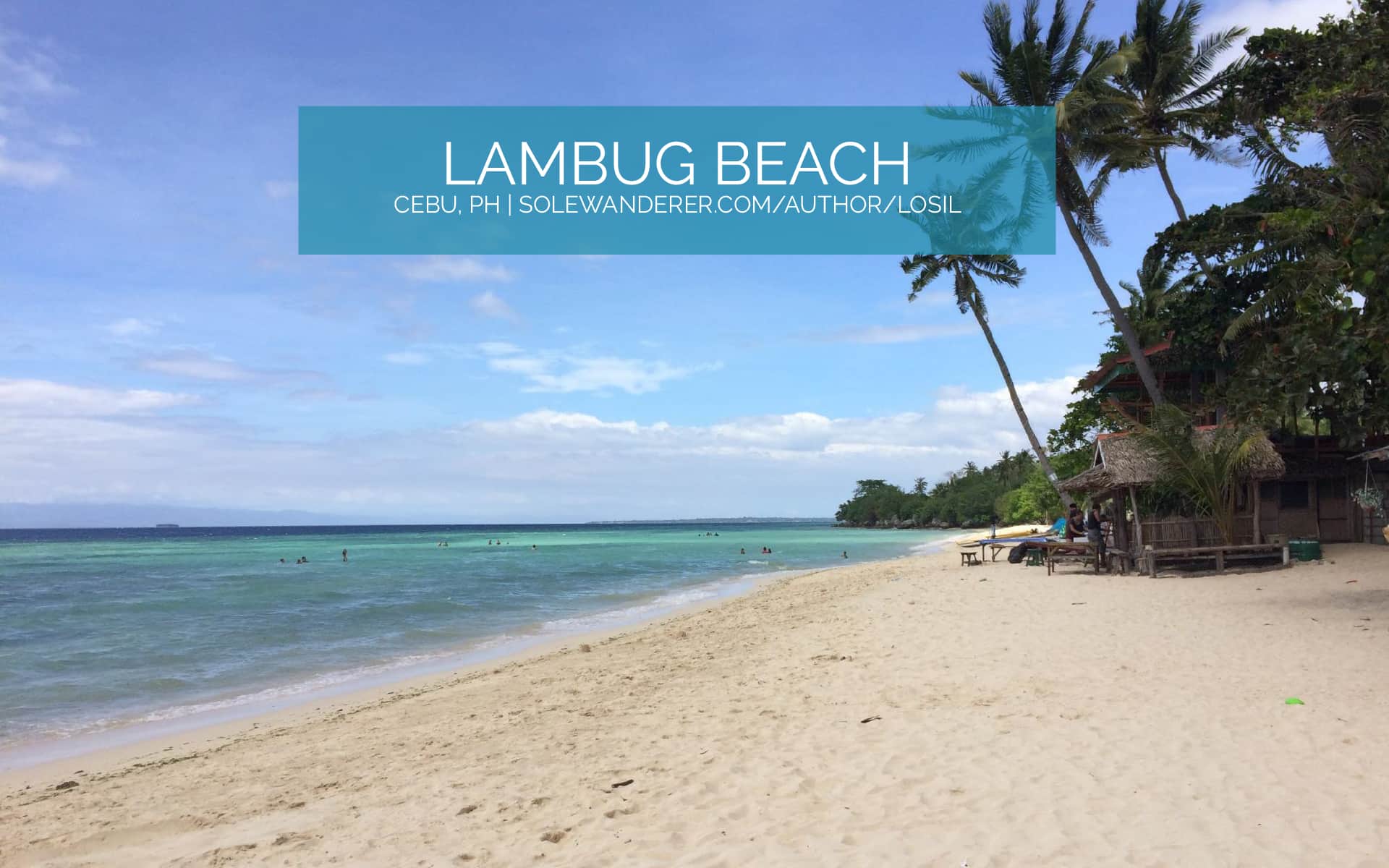 Long-Stretch Beach of Lambug Beach Cebu - The Sole Wanderer