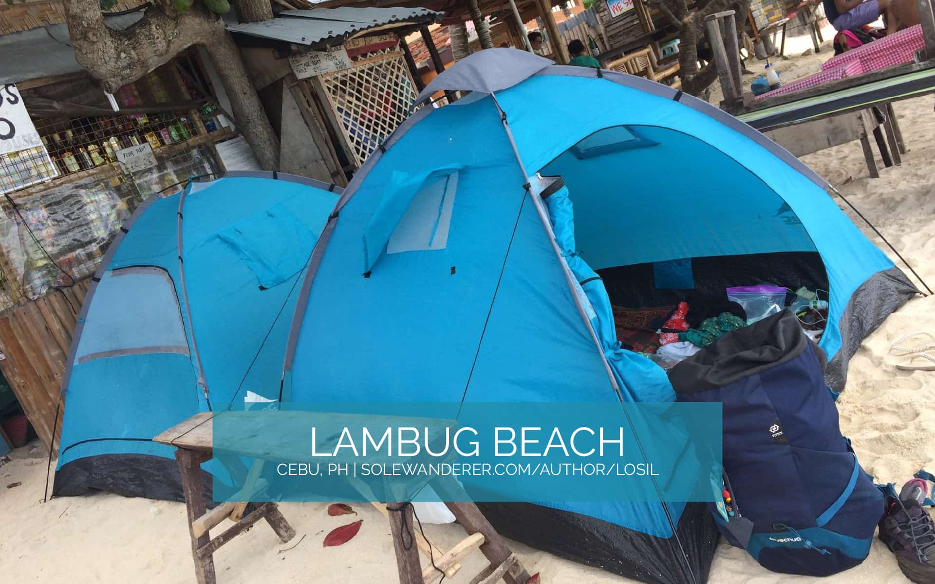 Available Tents for Rent, Lambug Beach Cebu - The Sole Wanderer