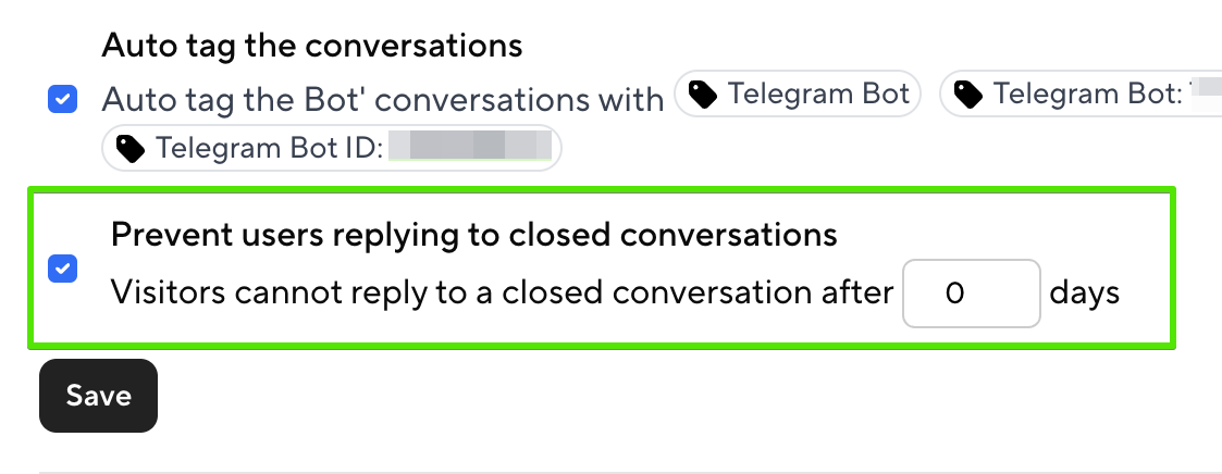 Prevents users replying to closed conversations
