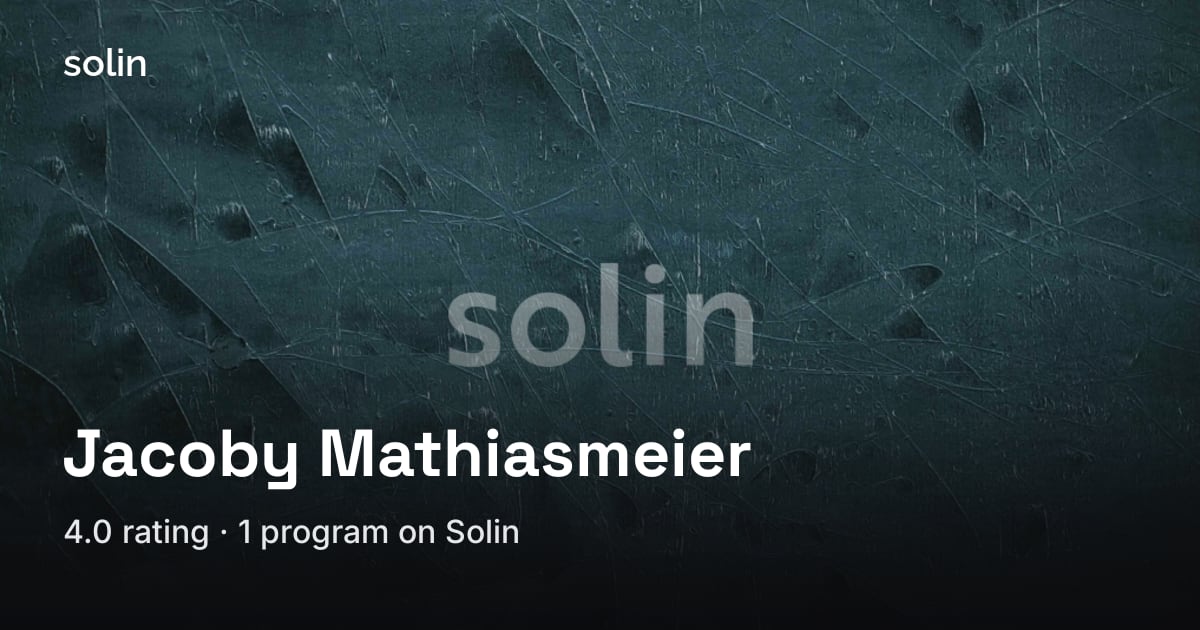 Jacoby Mathiasmeier | Solin