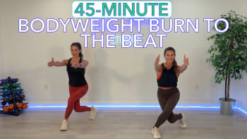upcoming session: (6/16/26) 45-Minute Bodyweight Burn To The Beat