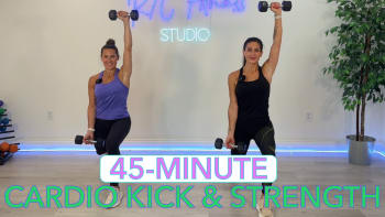 upcoming session: (9/8/26) 45-Minute Cardio Kick & Strength