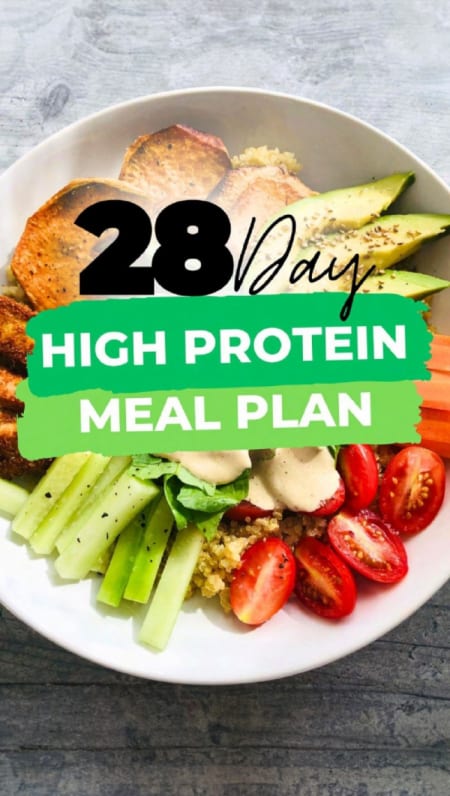 28 Day High Protein Meal Plan