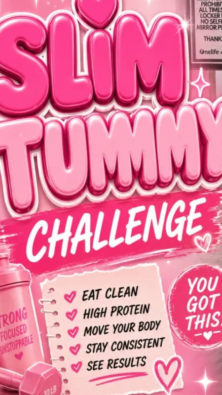 End Summer with a Bang! Slim Tummy Challenge!