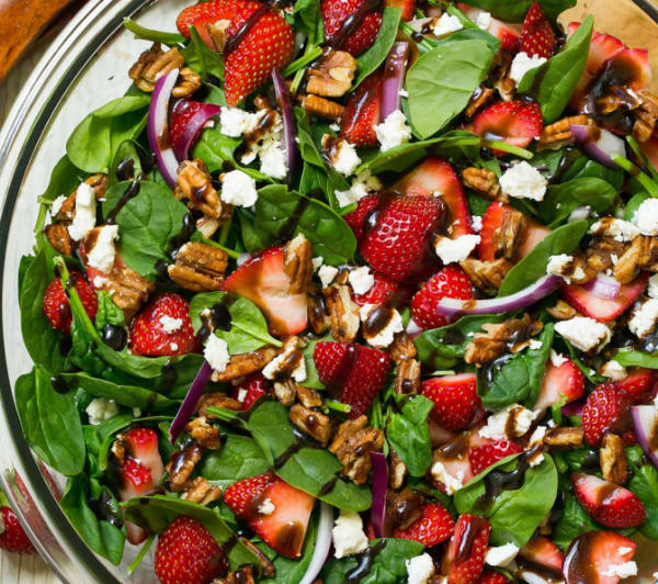 program transformation testimonial image from Strawberry Spinach Salad