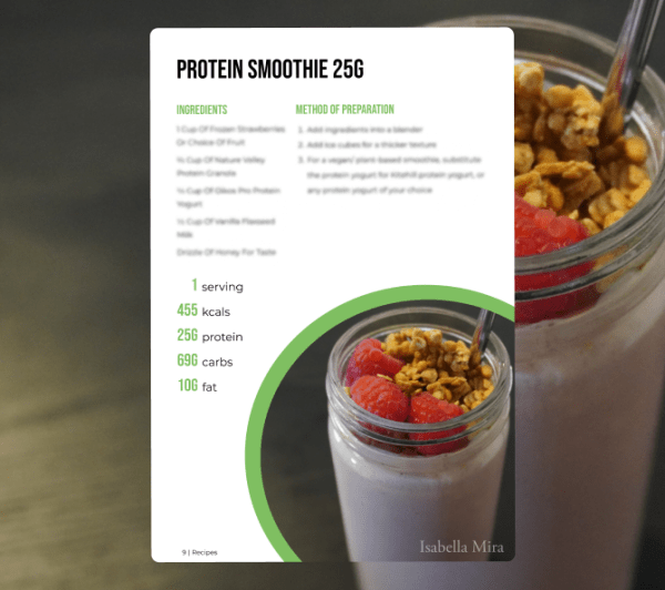 program transformation testimonial image from Protein Smoothie