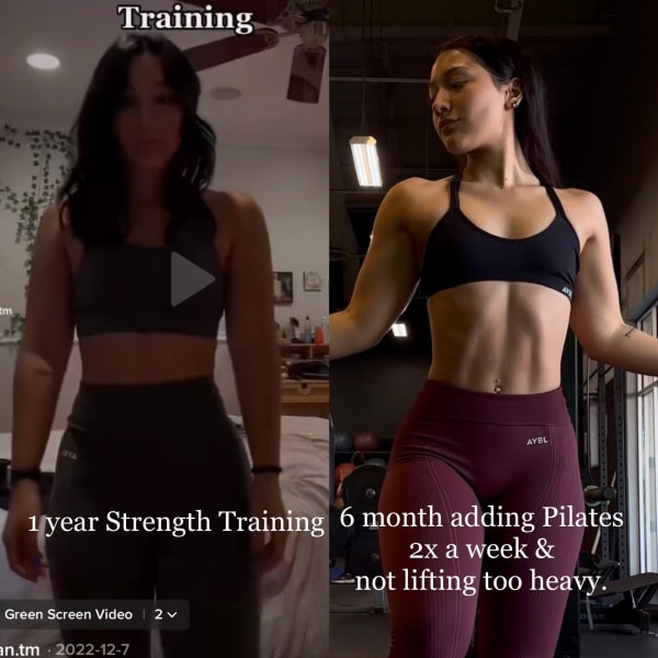 program transformation testimonial image from Strength Training < Lifting med + Pilates 2x 