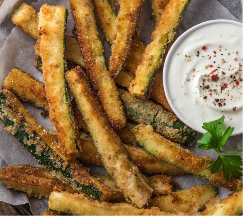 program transformation testimonial image from Baked Zucchini Fries