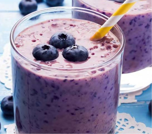 program transformation testimonial image from Blueberry Detox Smoothie