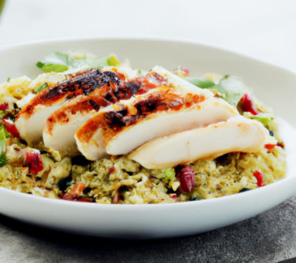 program transformation testimonial image from Grilled Chicken and Quinoa Salad