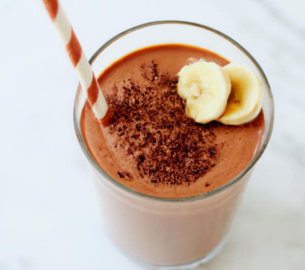 program transformation testimonial image from Chocolate Banana Protein Smoothie