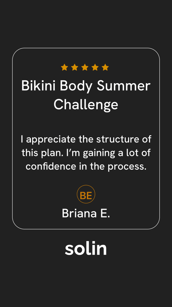 program transformation testimonial image from Briana 