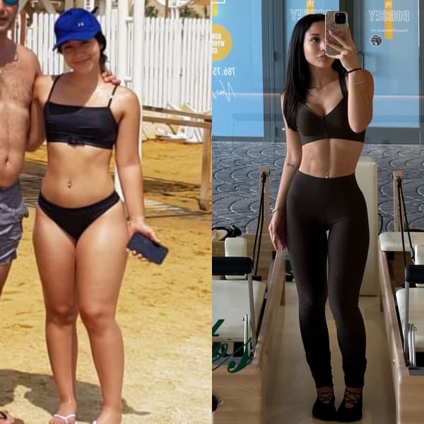 program transformation testimonial image from Unsustainable workout plan vs. This workout plan