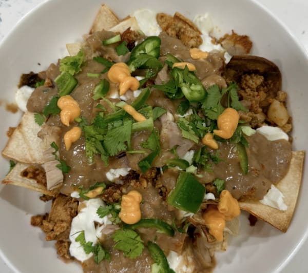 program transformation testimonial image from Airfried Protein Nachos