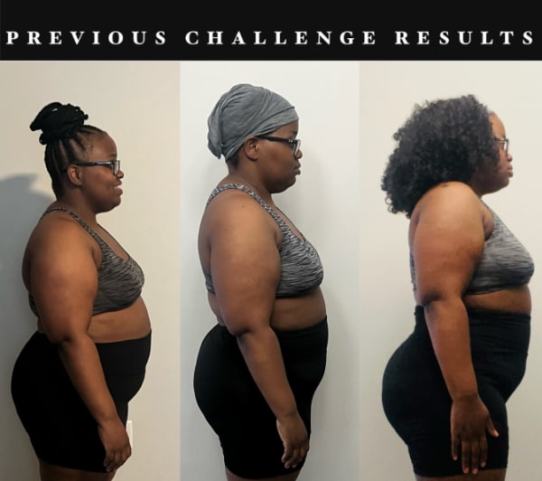 program transformation testimonial image from Client's Previous Challenge Transformation
