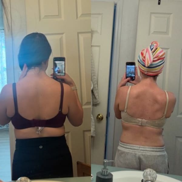 program transformation testimonial image from Weeks into Challenge!