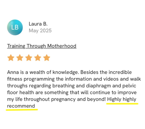 program transformation testimonial image from Laura B.