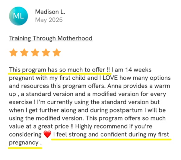 program transformation testimonial image from Madison L.